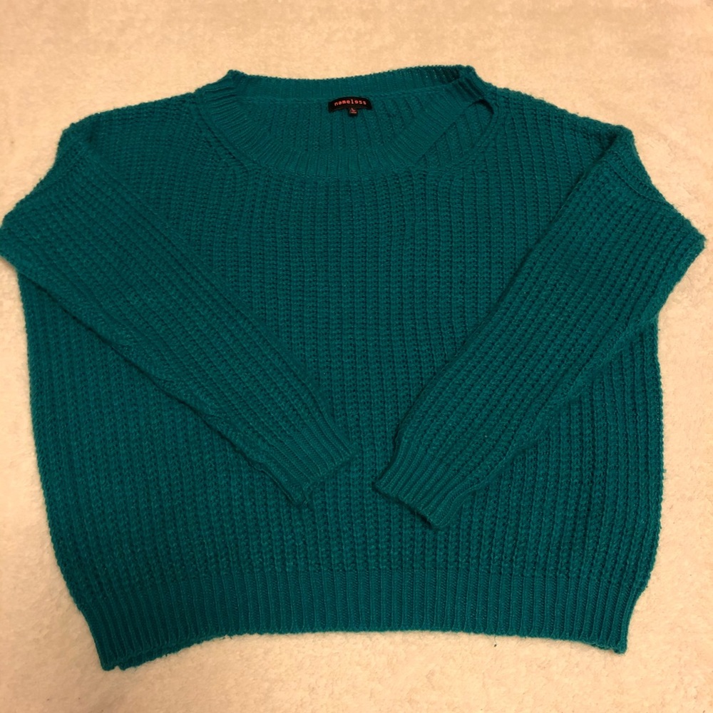 Teal sweater size large